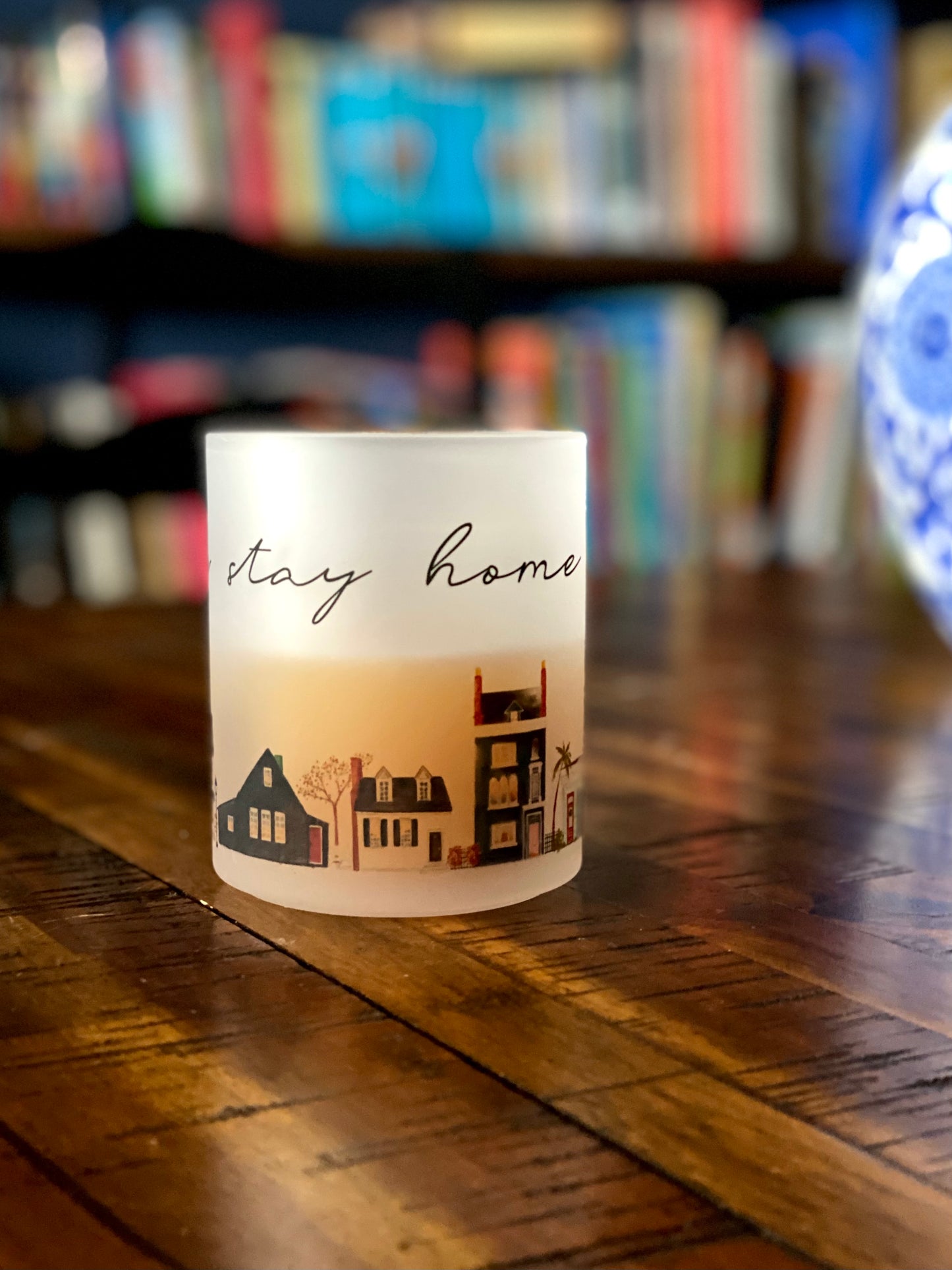 “Let’s Stay Home” Frosted Mug 16oz